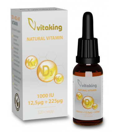 Picaturi de Vitamina K2+K1+D3 - 10ml (320 picaturi)