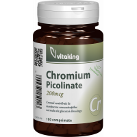 Picolinat de crom 200mcg - 100 comprimate