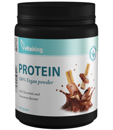 Proteina ​​vegetala cu gust de scorțișoara si ciocolata - 400g