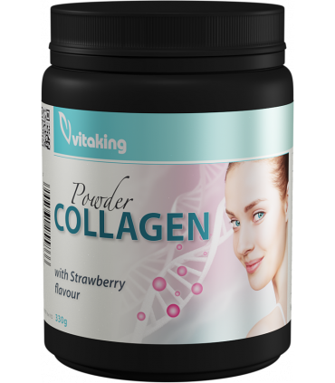 Colagen cu vitamina C - gust de capsune 330g