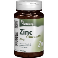 Gluconat de zinc 25 mg - 90 comprimate