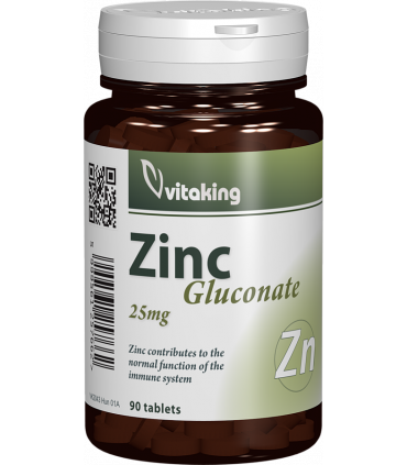 Gluconat de zinc 25 mg - 90 comprimate