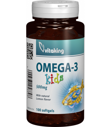 Omega 3 natural pentru copii  - 100 capsule gelatinoase