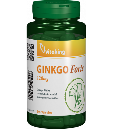 Ginkgo Biloba Forte 120 mg cu absorbtie indelungata - 60 capsule