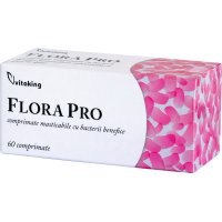Flora Pro - comprimate masticabile  cu bacterii benefice - 60 comprimate