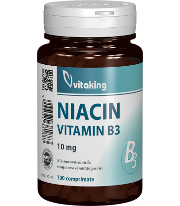 Vitamina B3 (niacina) 10mg - 100 comprimate
