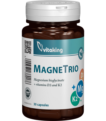 MagneTrio - Vitamina K2, Magneziu si D3 - 30 capsule