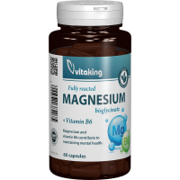 Bisglicinat de magneziu cu  vitamina B6 - 60 capsule