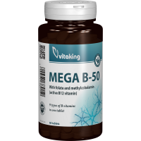 Mega B-50 cu Folat si Metilcobalamina - 60 comprimate