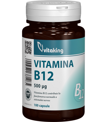 Vitamina B12 (Cianocobalamina) 500 mcg - 100 capsule