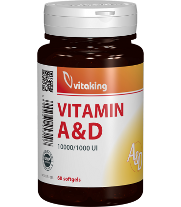 Vitamina A si D (10.000/ 1.000 UI)  - 60 capsule gelatinoase