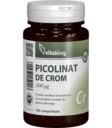 Picolinat de crom 200mcg - 100 comprimate