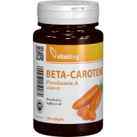 Beta-caroten natural 25000 UI - 100 capsule gelatinoase