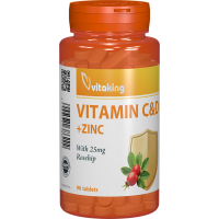 Vitamina C&D cu zinc și Măceșe - 90 comprimate