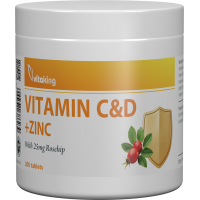 Vitamina C&D cu zinc și Măceșe - 200 comprimate