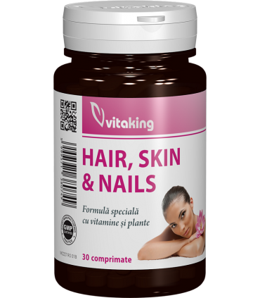 Supliment natural pentru par, piele si unghii - 30 comprimate