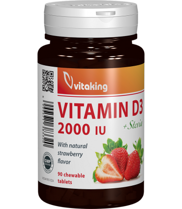 Vitamina D 2000UI masticabila - 90 comprimate