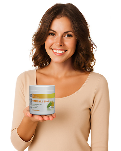 Vitamina C 1000 mg cu bioflavonoide, Acerola si Măceșe - 200 comprimate